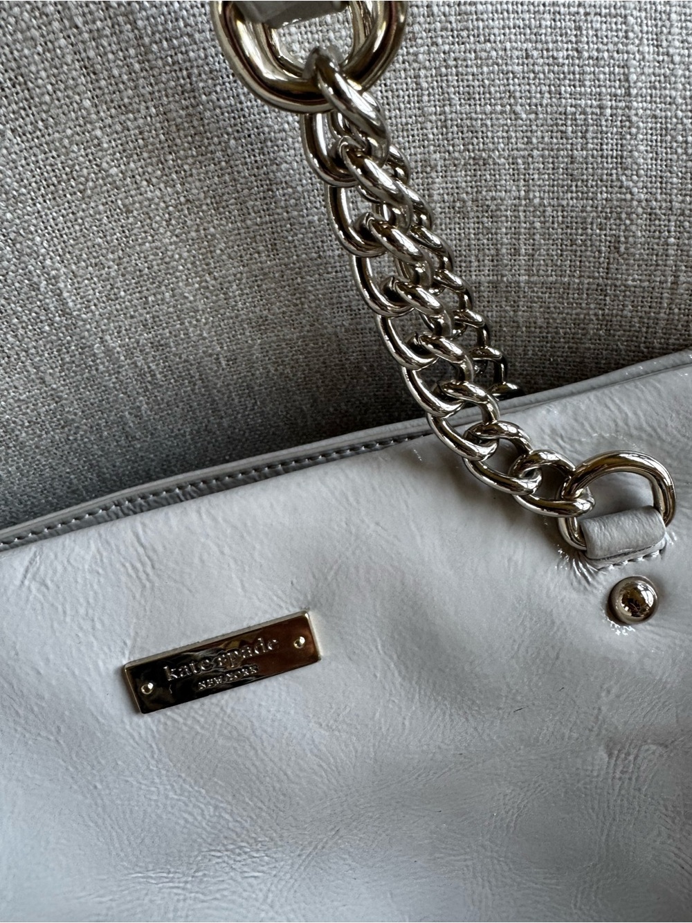 kate spade Black shoulder bag with gold chain